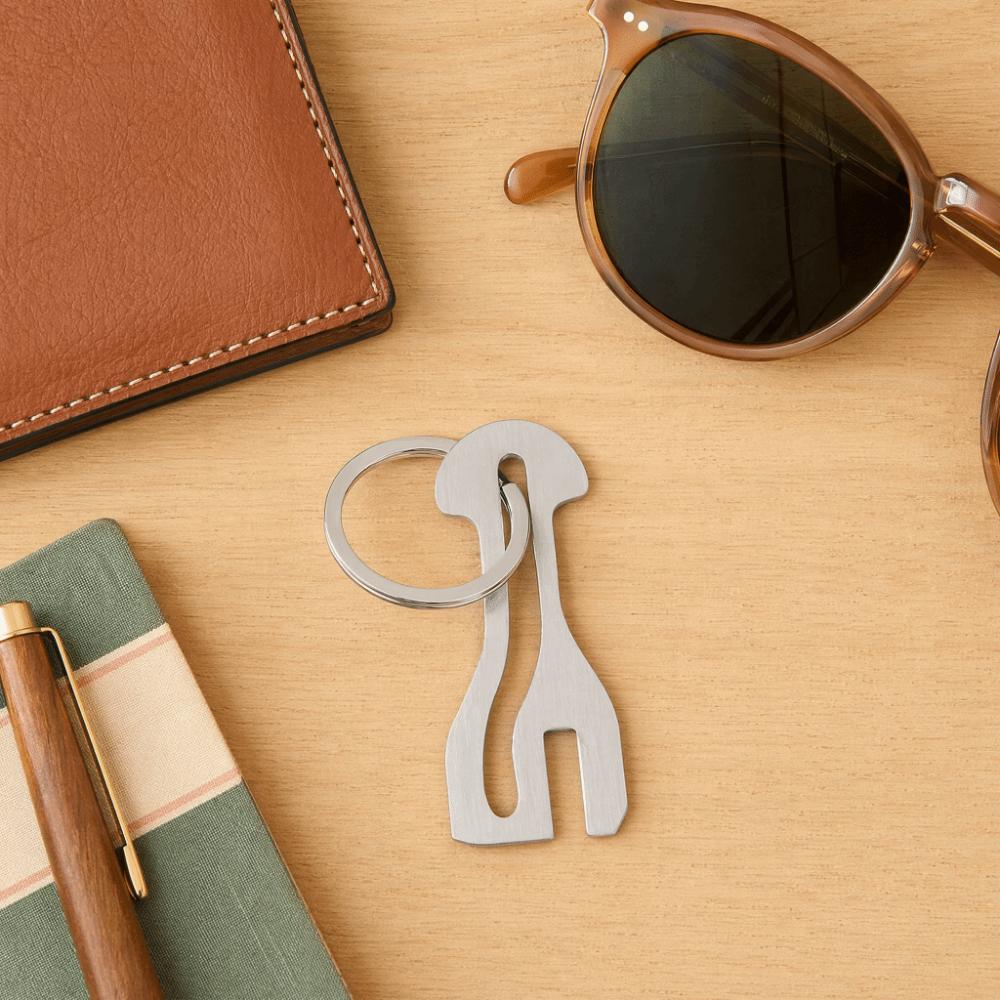 Anti-loss Trolley Token Keychain Zinc Zinc Alloy Removable Release Keyring Shopping Cart Token Daily