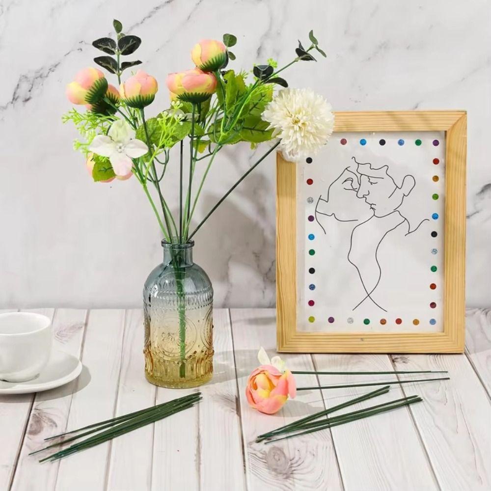 100 шт. Поделки Цветочный стебель Железная проволока Сделай сам Ручной работы Стебель розы Стебель искусственного цветка Домашний декор