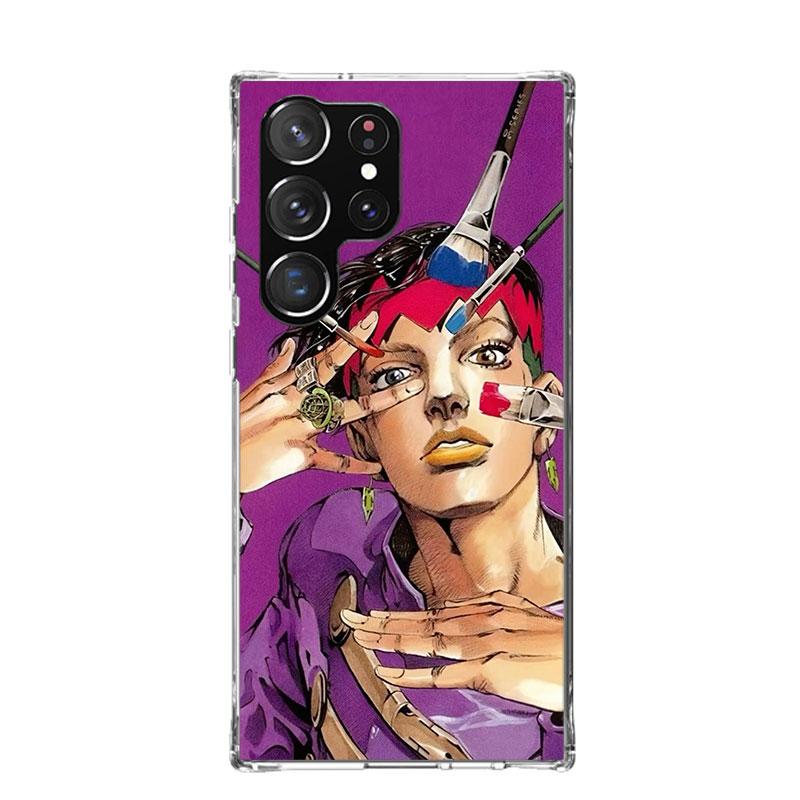Чехол для телефона JoJo's Bizarre Adventure Рохан Кисибэ для Samsung Galaxy S26 Ultra S23 S24 S25 Edge S20 FE S21 S22 Plus Мягкий чехол с принтом