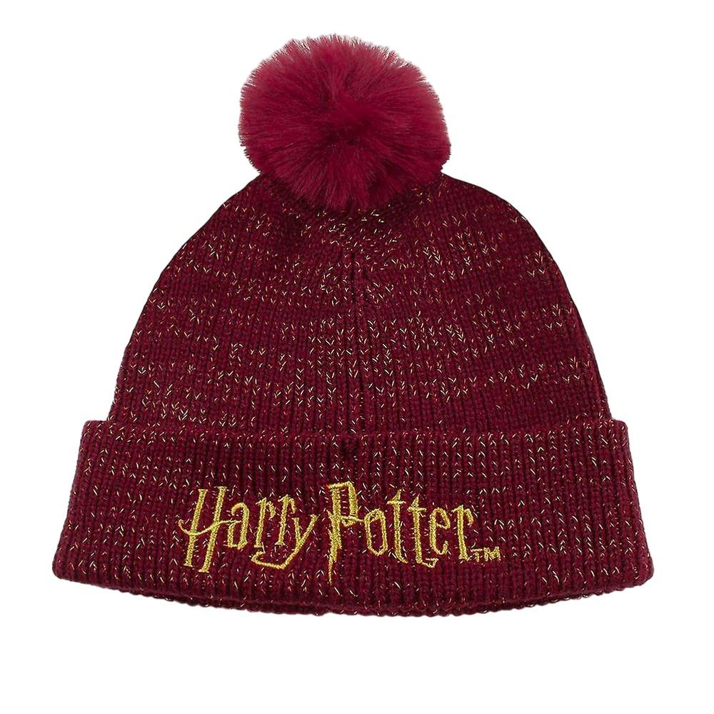 Harry Potter Unisex Adult Logo Pom Pom Beanie