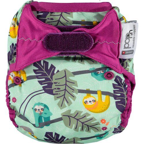 Close, Waterproof, Safe, Comfortable Baby Swaddle with Snaps Sloth