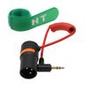 Аудиокабель HangTon Mini Jack на XLR для BOYA Rode Wireless GO II Sony FX9 FX3 Canon Camera Mixer Прямоугольный штекер Резьба 50см 3.5мм 3-контактный Микрофон,