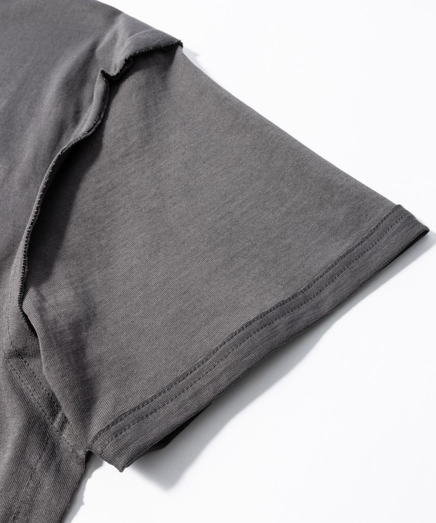 AEGO FREEDOM LAB Deep Grunge T-Shirt_Charcoal