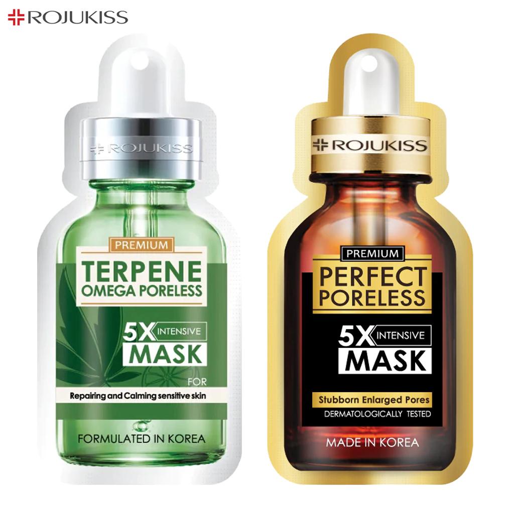 Rojukiss Акне/Укрепляющая/Красная сыворотка/Глута/HYA/Омега/Идеальная/Восстанавливающая/Белая/Цинковая интенсивная маска без пор 5X 25 мл - Thai Skincare