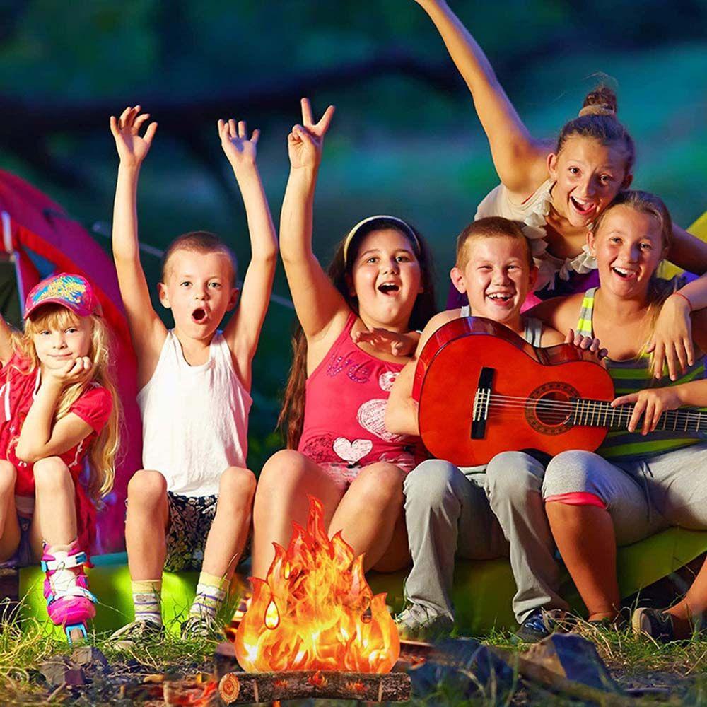 Декор Факел Рождество Картон Костер Искусственный Костер Картон Пламя Хэллоуин Украшения