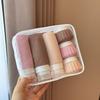 Silicone Travel Toiletry Bottles Set Easy Clean BPA Free with Clear Storage Pouch for Vacation Business Trips