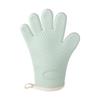 In-Stock Silicone Heat-Insulating Gloves with Padded Five-Finger Design and Widened Edge for Baking and Oven Use