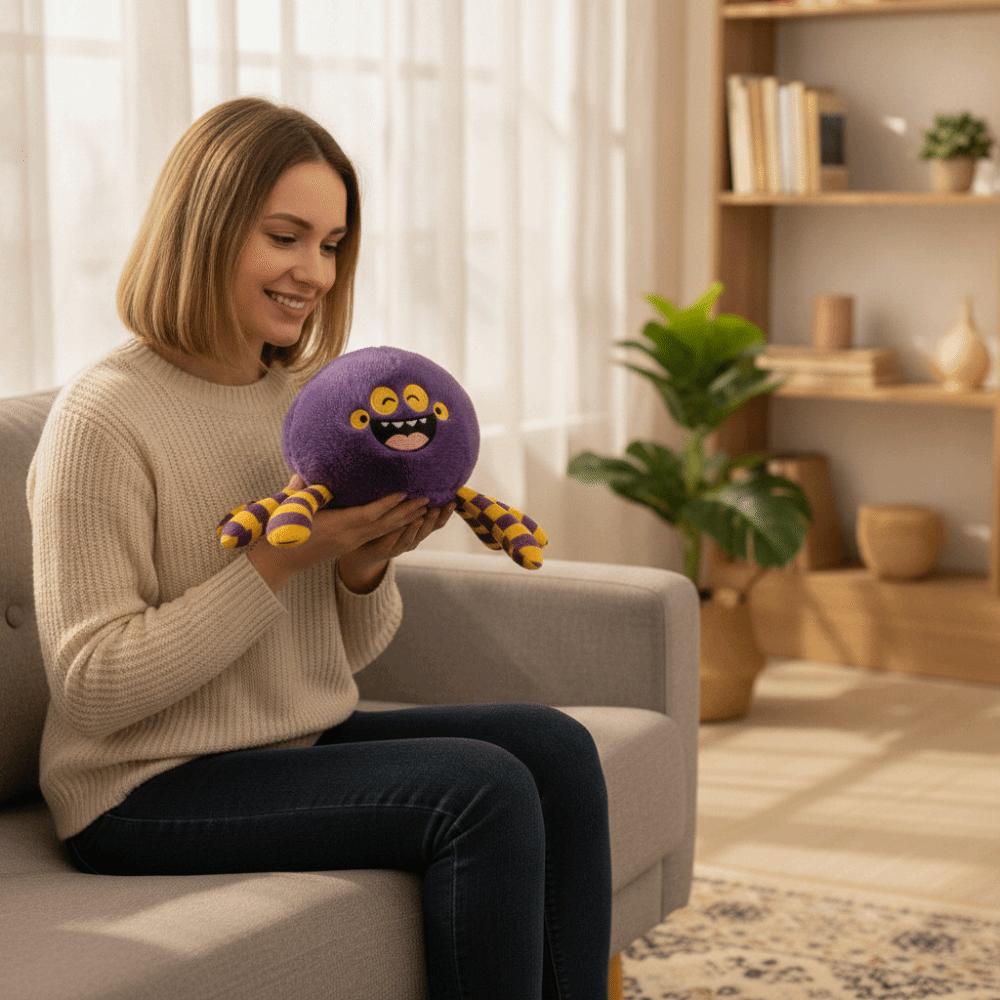Plush Doll Halloween Pumpkin Plush Toy Cartoon Bat Soft Bat Plush Doll Children/Women/Girls