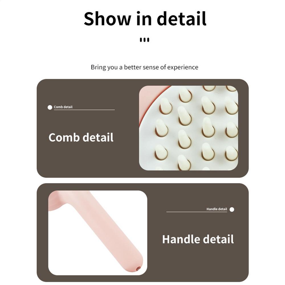 Pet Steamer Brush Detangling Massage Grooming Comb for Cat dog Pet Spray Hair Removal Comb for Small Medium Animals