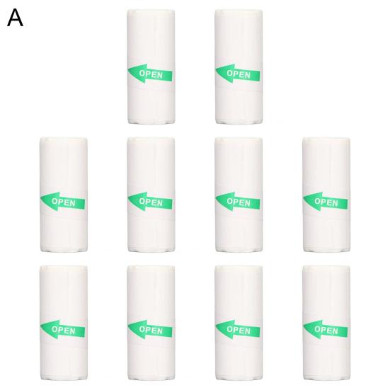 Yousheng 10 рулонов 57x25 мм самоклеящаяся термобумага многофункциональная компактная портативная термобумага без чернил без чернил