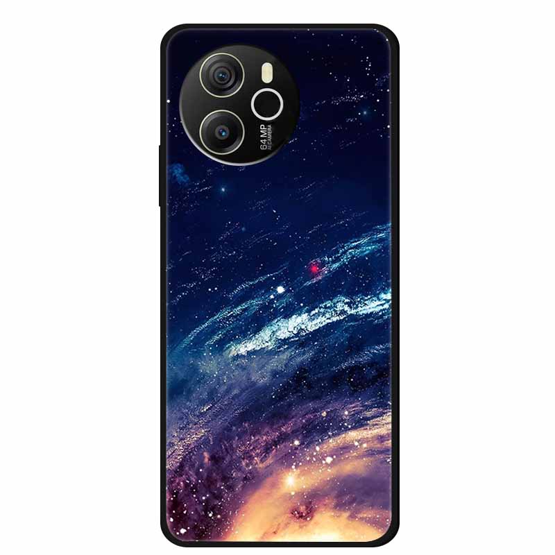 Чехол для телефона Blackview Shark 8 Задняя крышка 6.78" Черный силикон Мягкий чехол для Blackview Shark 8 Чехол Shark8 Ударопрочный