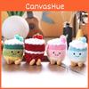 Plush Toy Fruitcake Cartoon Keychain Backpack Pendant Childrens Gift Holiday