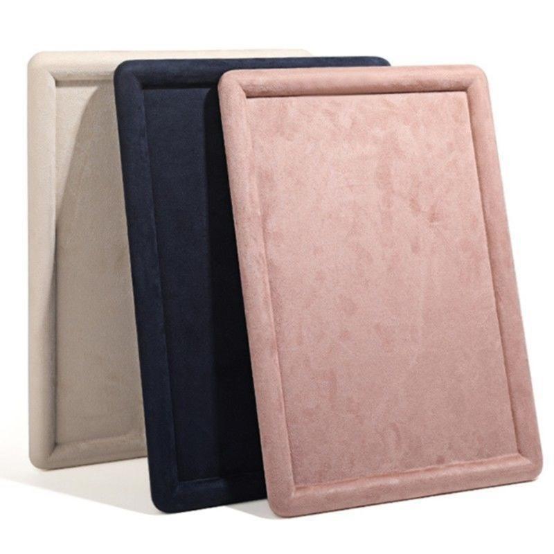 Стильный поднос для демонстрации ювелирных изделий из мягкого материала, минималистичный органайзер для ювелирных изделий с ящиком, закругленный пустой держатель для аксессуаров