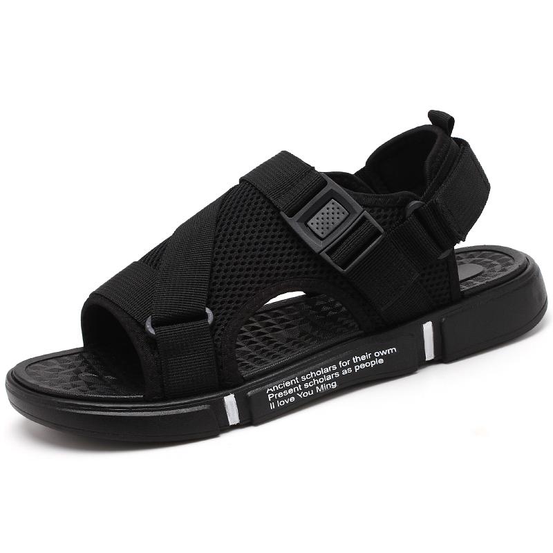 Трендовые 2025 Новые мужские сандалии Повседневные Спортивные Пляжные туфли Для улицы Двойного использования С открытым носком Мужские шлепанцы ПВХ подошва Сетчатая подкладка