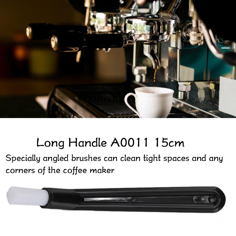 Dual Head Design Coffee Machine Cleaning Brush Nylon Bristle Espresso Machine Brush Home Kitchen