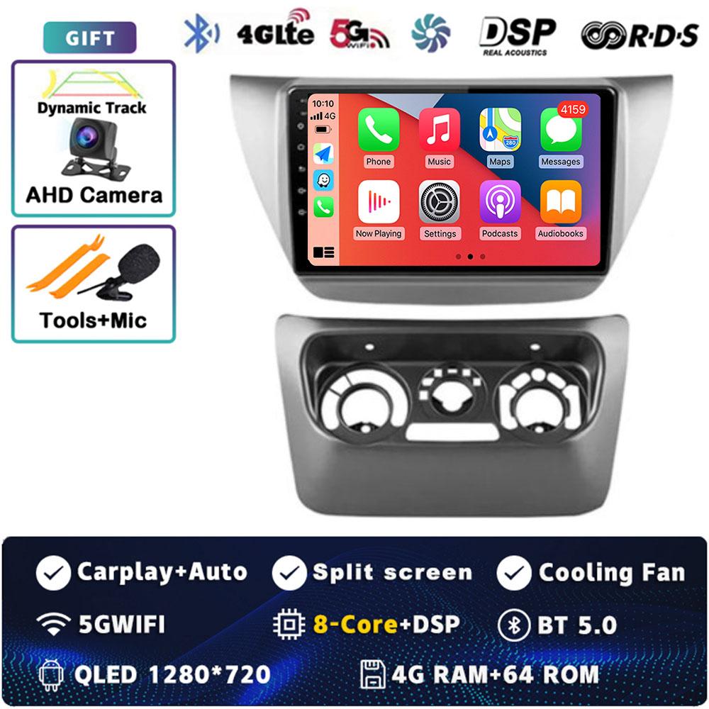 Android 14 Carplay Car Radio для Mitsubishi Lancer 9 CS 2000 - 2010 Мультимедийный Видеоплеер Навигация GPS Стерео 2Din Головное Устройство