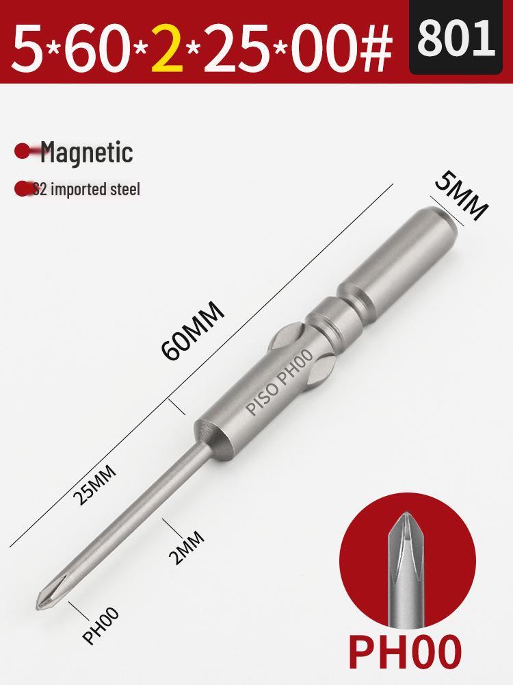 Импортные биты для магнитной электрической отвертки из стали S2 5 мм (801/800), Набор из 101 предмета