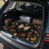 1 шт. Винтажный коврик в багажник автомобиля с рисунком бабочки и гриба, противоскользящий вкладыш для груза, водонепроницаемый защитный коврик для заднего отсека для внедорожника, седана
