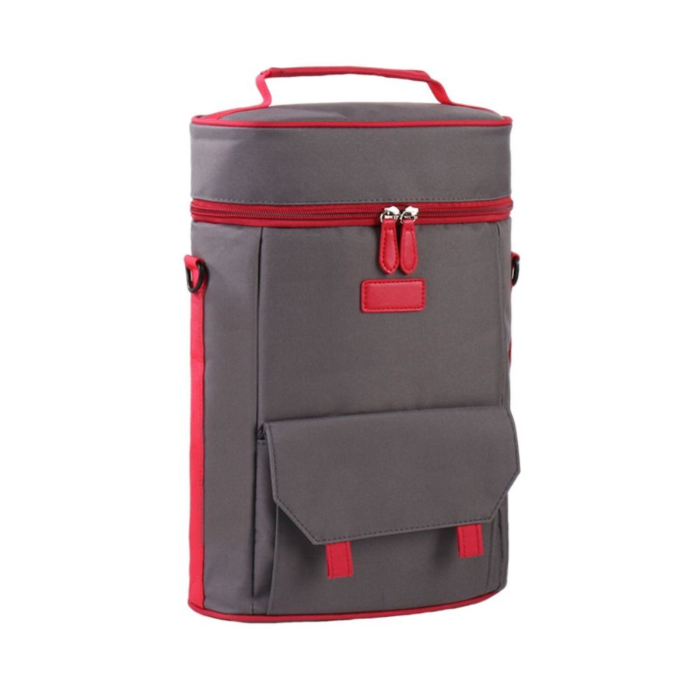 Portable Wine Tote Bag Two-bottle Camping Organizer Wine Bottle Shoulder Bag Outdoor Camping