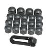 Набор из 16 + 4 шт., универсальные 17 мм автомобильные колпачки для болтов с гайками колес, запорные колпачки