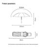 YUHANG Portable UV Protection 3-Fold Umbrella