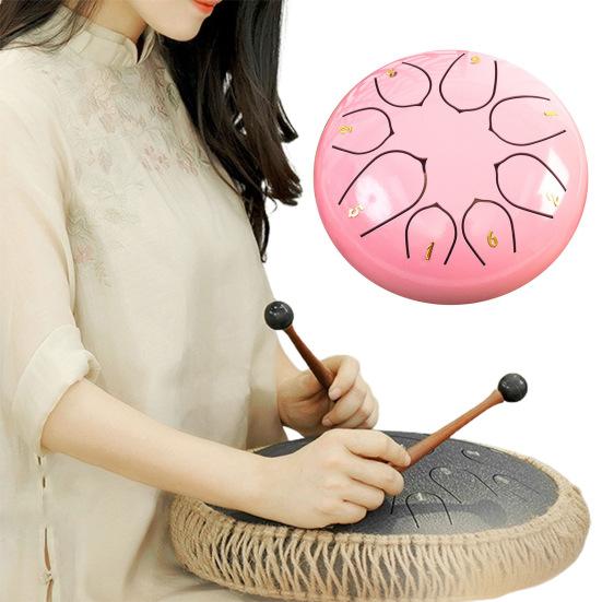 Стальной барабан для языка, перезвон дождя, ручные барабаны, звуковые лечебные инструменты, барабан для чакр, барабан для музыкального образования, медитации, йоги, дзен