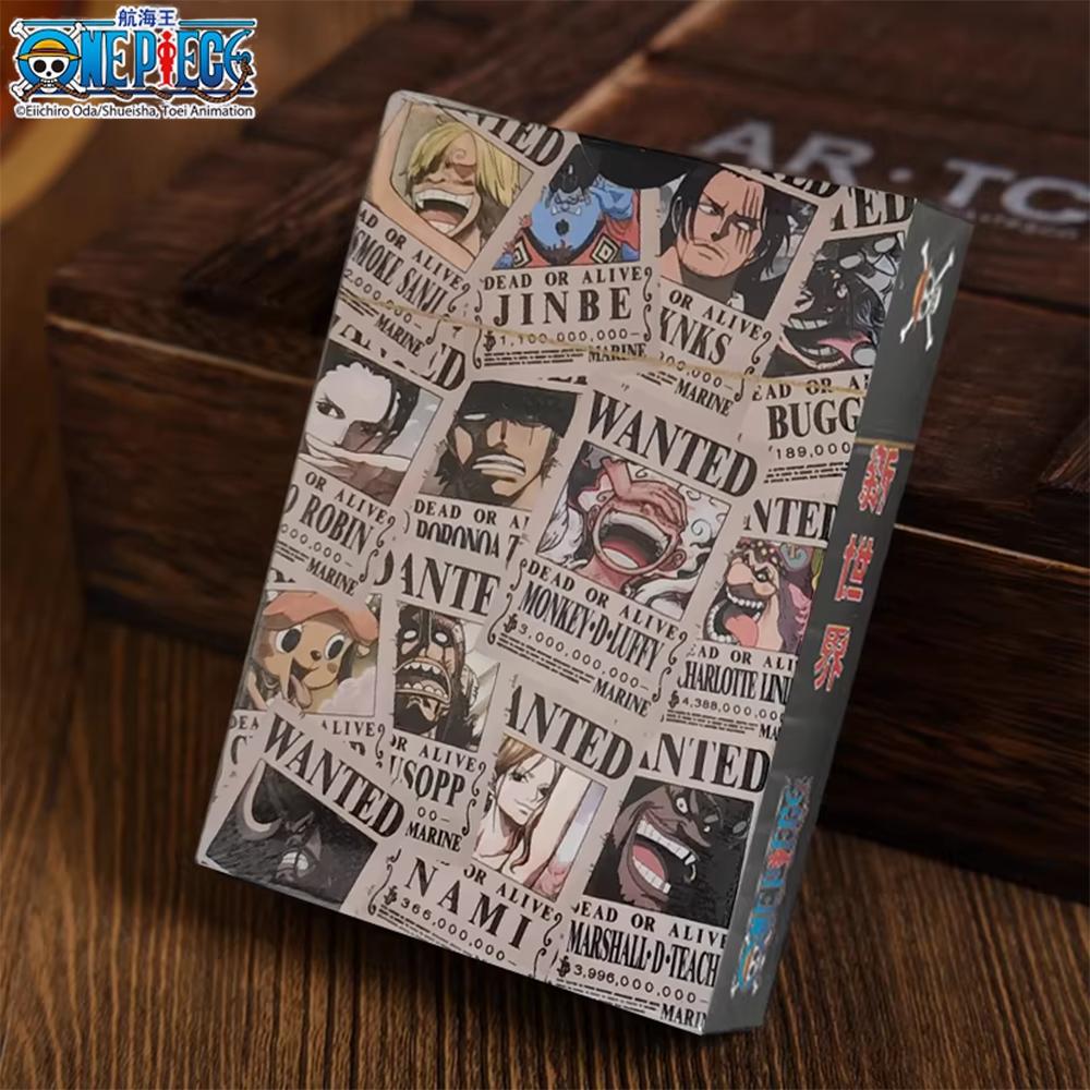 1pc Official One Piece Wanted Poster New World Playing Cards | Anime for Parties & Collectors | Stress-Relief Game & Ideal Gift.