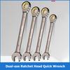Dual-use Ratchet Wrench Torx Wrench Multifunctional Open-ended Wrench Hand Tool for Automobile Maintenance