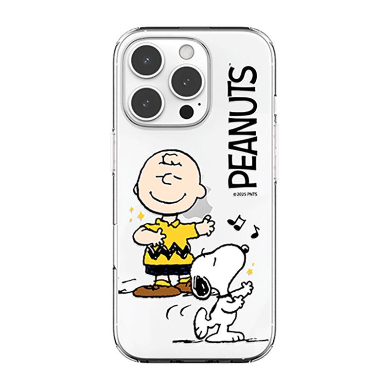 Прозрачный чехол Snoopy & Charlie для iPhone 17 Pro Max