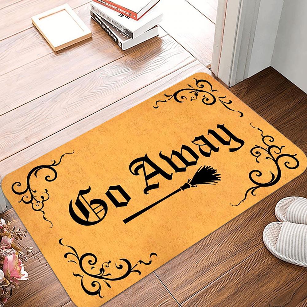 Go Away Welcome Entrance Doormat Home Decor Carpet Indoor Outdoor Floor Mat Living Room Bedroom Bath Kitchen Rug