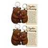 1/2Pcs Bear Couple Keychain Set Hug Matching Keychain Car Backpack Key Holder Festive Party Accessory