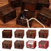 Ретро Деревянная Коробка для Хранения Коричневая Шкатулка для Сокровищ Новая Шкатулка для Драгоценностей Подарок