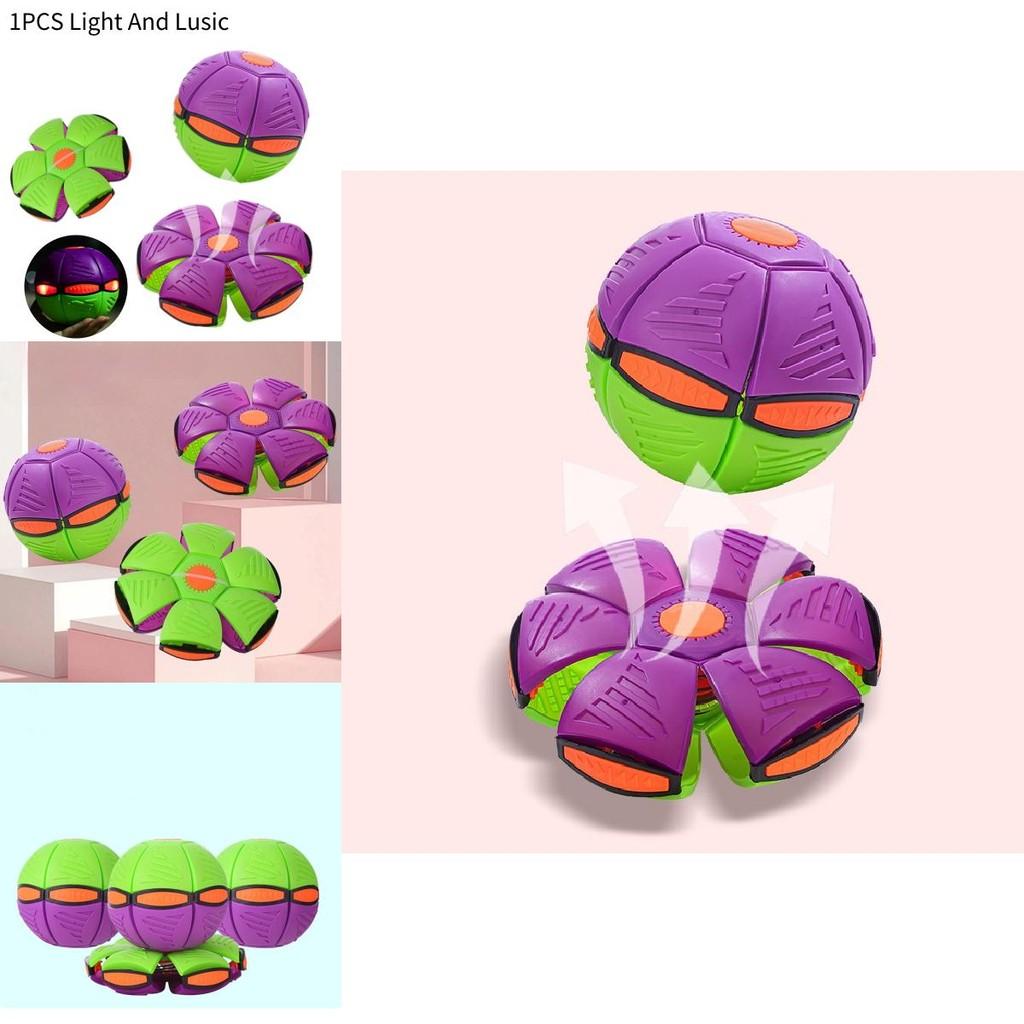 Colorful Carrot Flying Saucer Ball For Kids With Bouncing Light Up Features