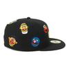 New Era 59FIFTY Sesame Street Collaboration 7 5950 SESAME ALLOVER BLK Cap, Black, 1/2 Inch,
