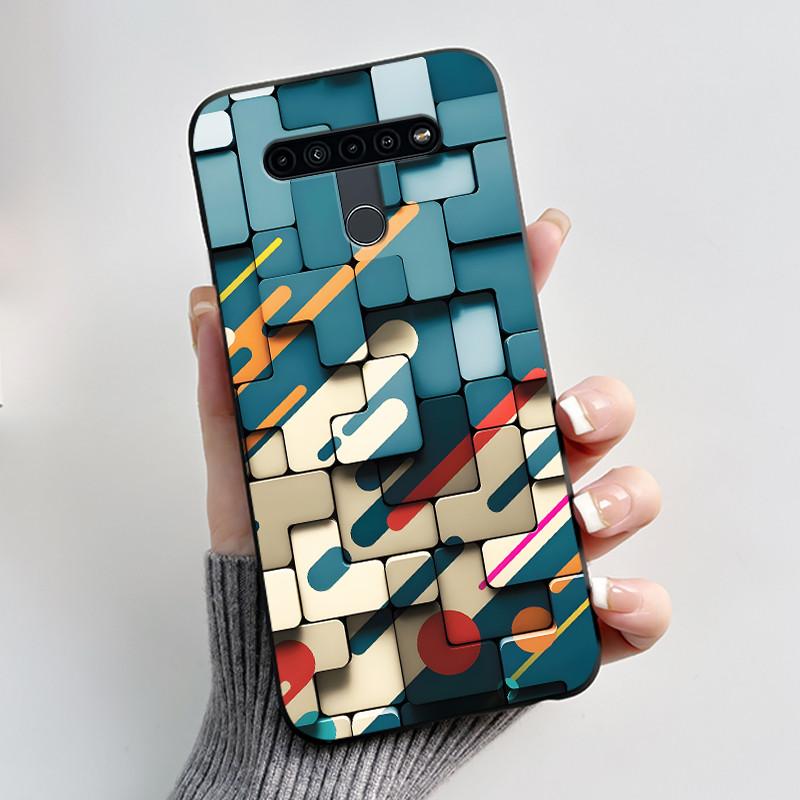 Чехол для LG K41S K51S LM-K410 LM-K510 Ультратонкий Тонкий Чехол Роскошный Милый Крутой Для Мальчиков Девочек Черный Матовый Мягкий Силиконовый Задняя Крышка
