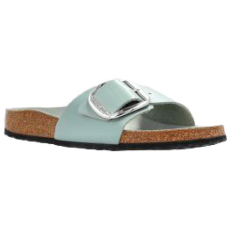 Birkenstock Мадридские резиновые шлепанцы с большой пряжкой, износостойкие, зеленые, женские 1031788