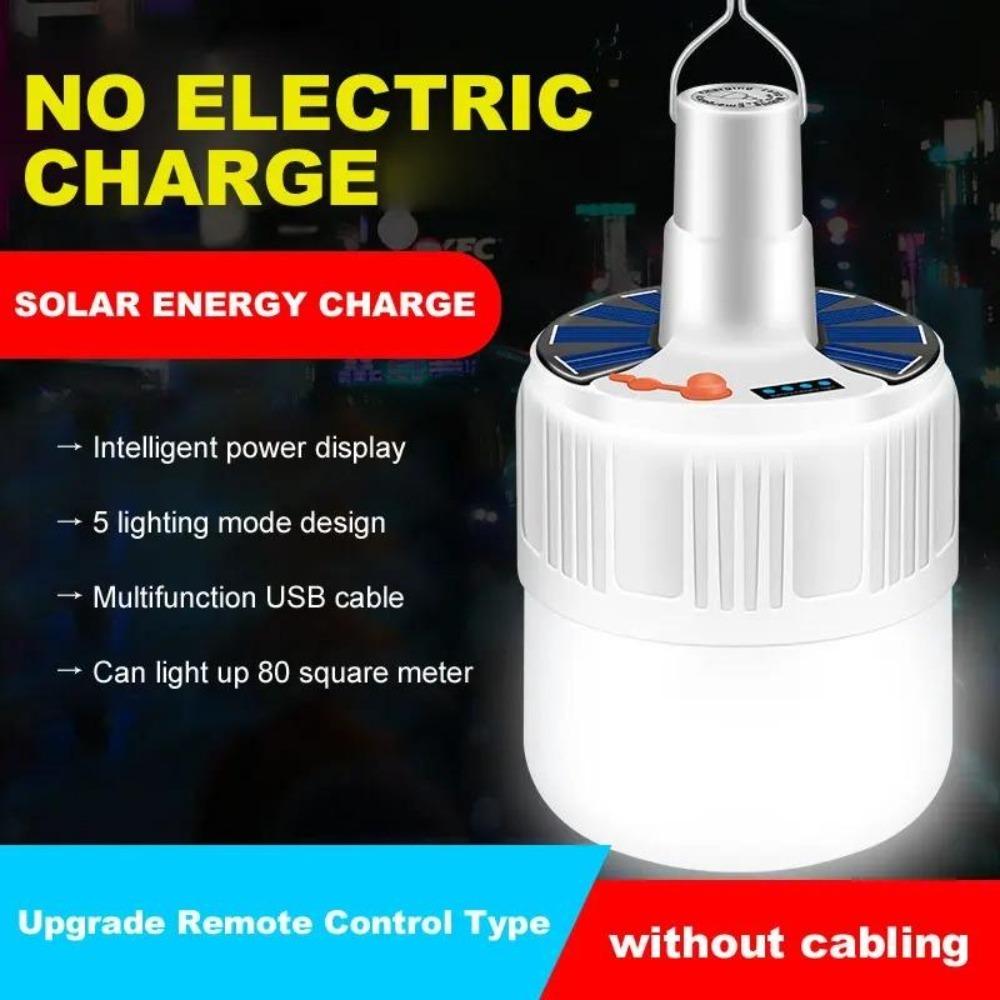 60 Вт прочная встроенная солнечная светодиодная лампа для улицы, водонепроницаемая, для зарядки, ночной рынок, лампа для освещения, блок питания, дисплей, мобильное освещение для кемпинга