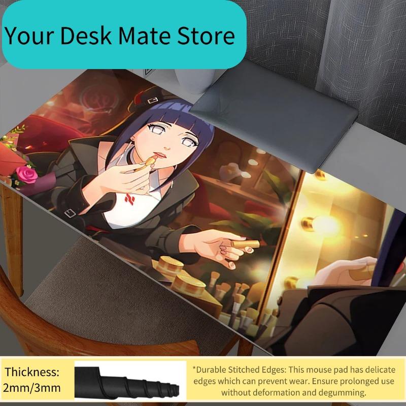 Naruto Hyuuga Hinata Large Mouse Pad Pc Speed for E-sports Players Laptop Computer Keyboard Desk Mat Xxl Mousepad