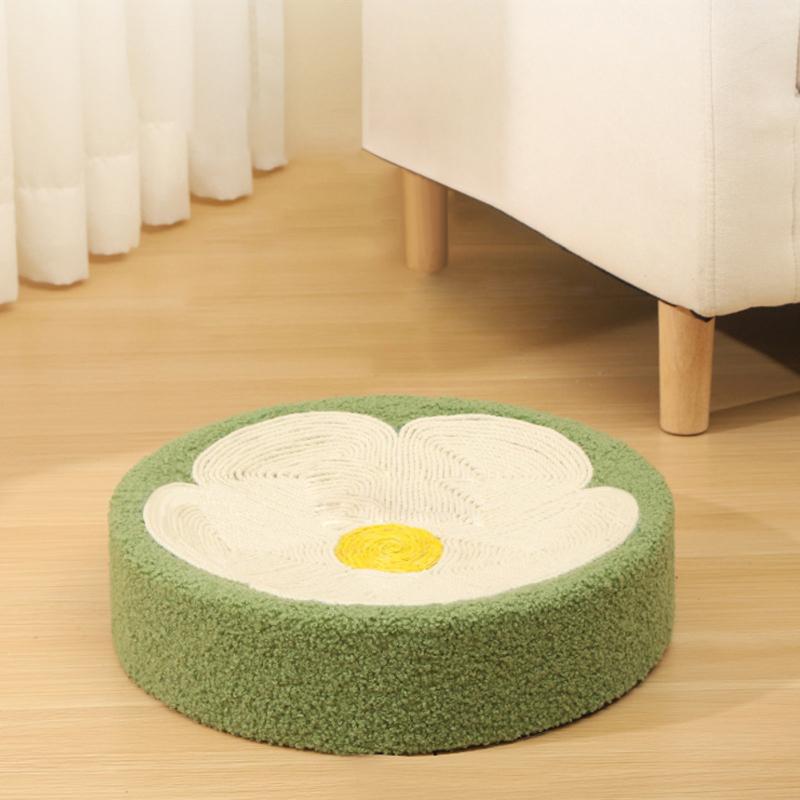 Круглая Когтеточка для кошек, сизаль, скребок для когтей, шлифовальная машина, защита для мебели, обучающие игрушки для кошек