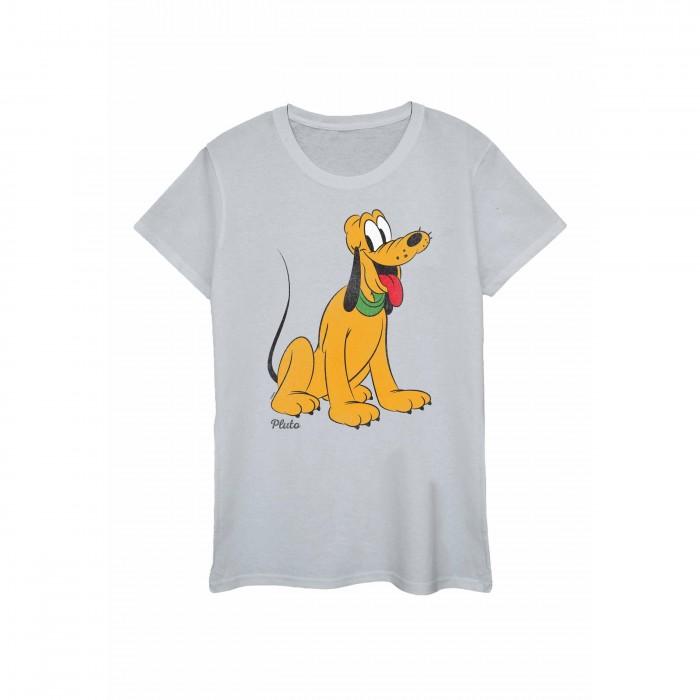Disney Женская/женская классическая футболка Pluto Heather