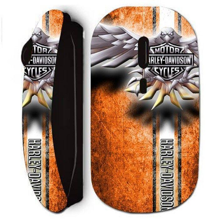 Souris sans fil - Harley Davidson - Motor Aigle - Noir - Ergonomique - Optique