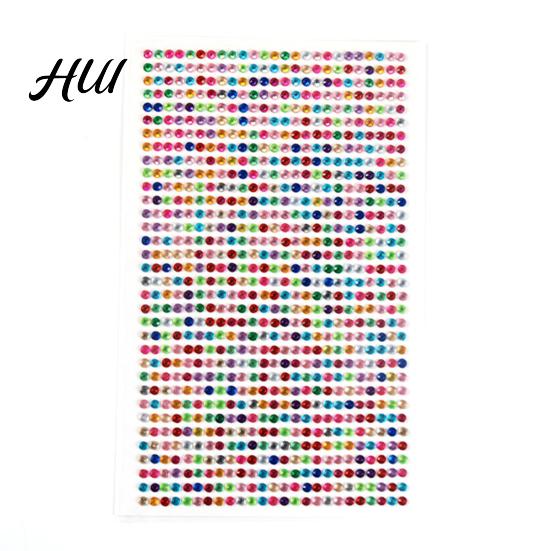 Self-Adhesive Body Jewels Colorful Star Rhinestone Face Stickers Dopamine Makeup Gems for Brightly Colored Music Festival Cheek Decoration Vibrant
