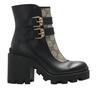 Gucci Женские ботильоны из кожи GG Supreme 7 см Черные 701100 UVV20 1182