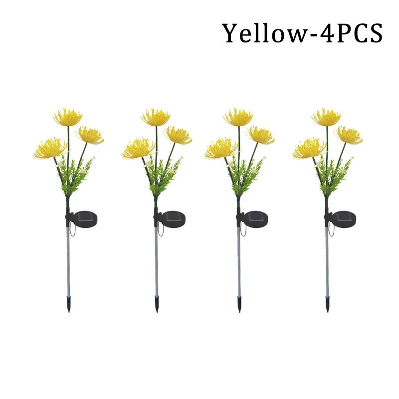 Солнечные садовые светильники, солнечные светильники для цветов со светящимися цветочными стеблями, солнечные светильники для улицы, для украшения сада и двора, подарок