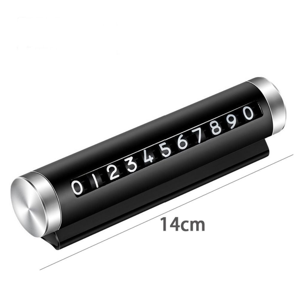 Металлическая автомобильная временная парковочная карта Алюминиевые автоаксессуары Высококачественная табличка с номером телефона