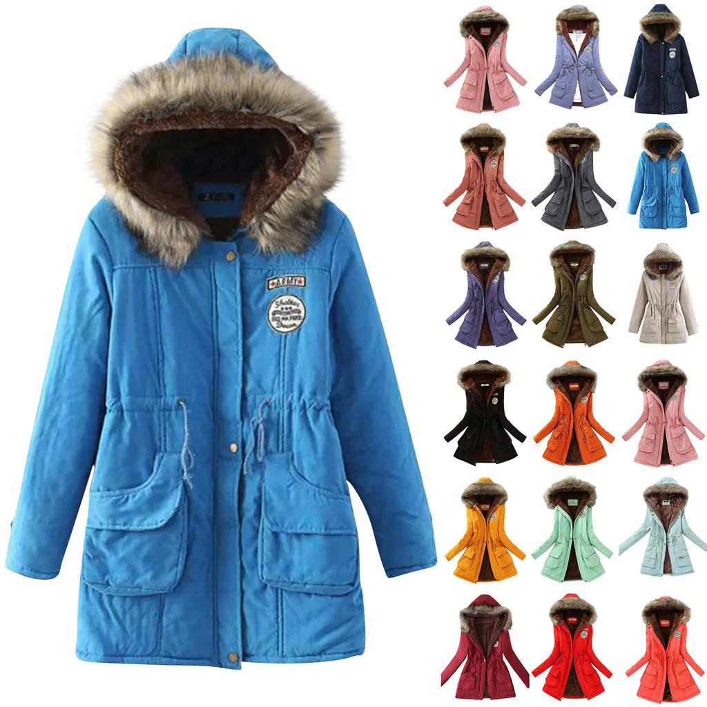 Женская модная однотонная осенне-зимняя хлопковая куртка с капюшоном и шнурком