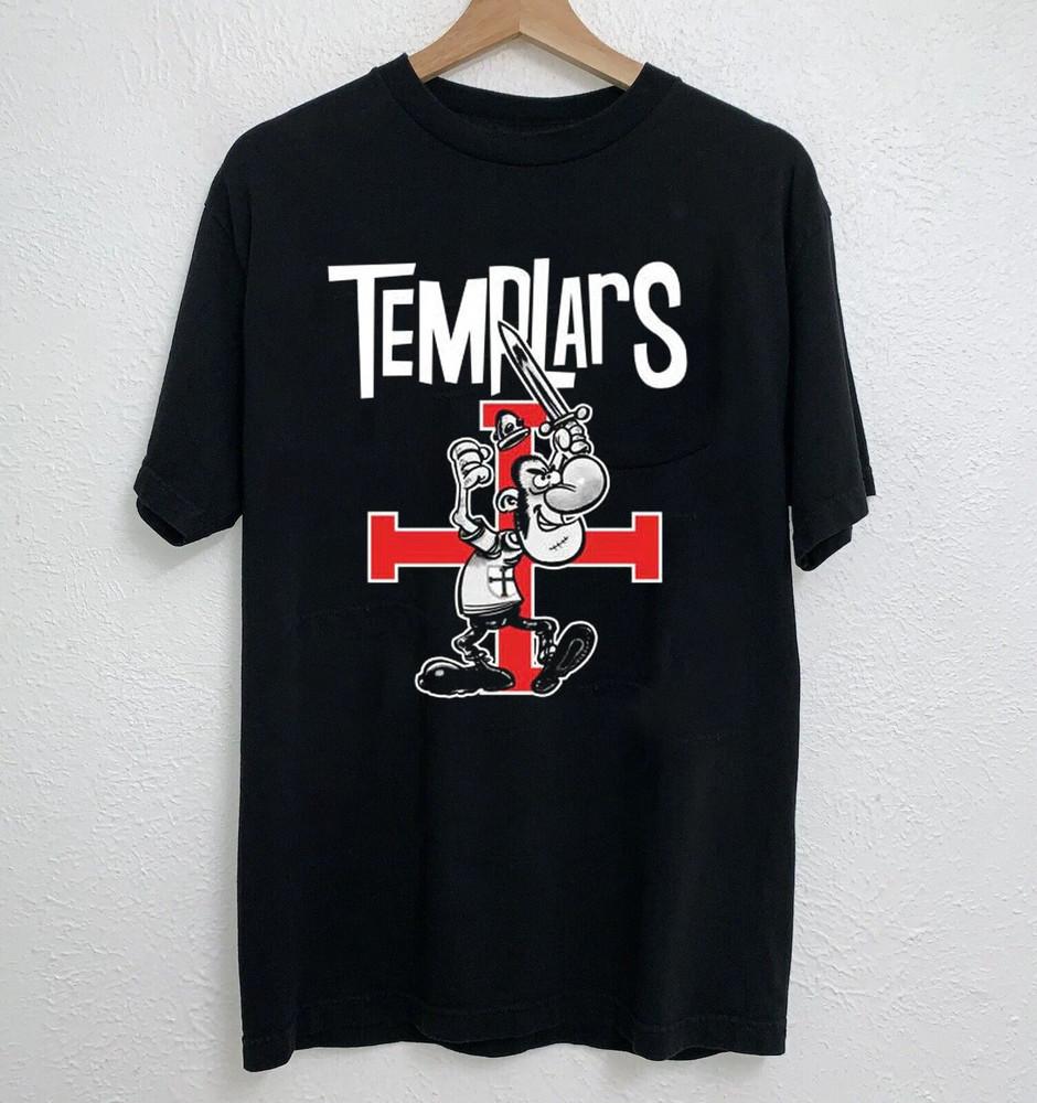 Футболка унисекс The Templars Band Черная хлопковая футболка