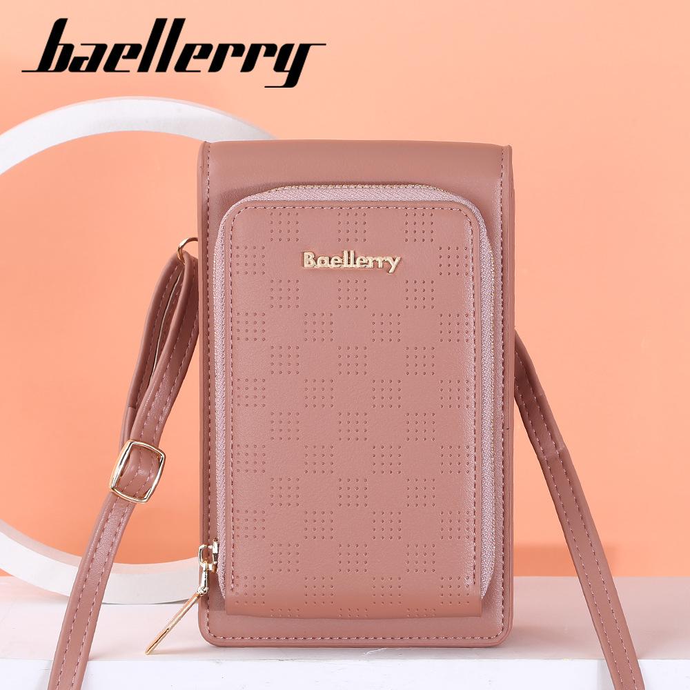 Baellerry Модные женские сумки на плечо, классические сумки через плечо из искусственной кожи для дам, сумки для телефона на молнии