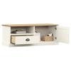 TV Stand VIGO White 106x40x40 cm Solid Pine Wood