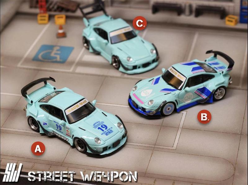 Свитч 1:64 Rwb 993 Лимитированная серия 499 Литая модель автомобиля